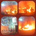 रुड़की के सोत मोहल्ले में खड़ी कार में लगी भीषण आग, कुछ ही मिनटों में बनी आग का गोला